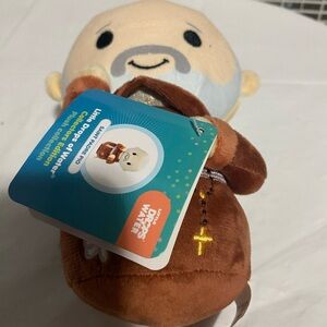 Brown Plush Toy with Cross